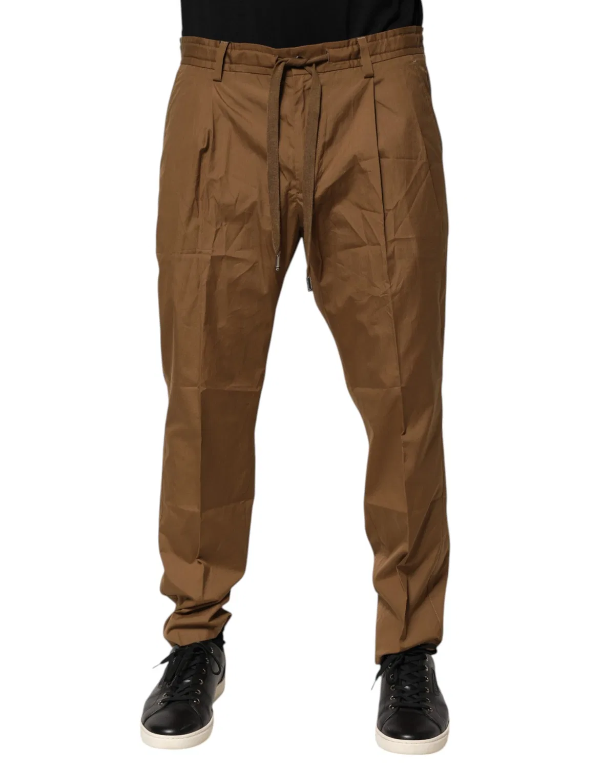 Мужские брюки-джоггеры на шнурке Tapered Pants Dolce & Gabbana, Brown