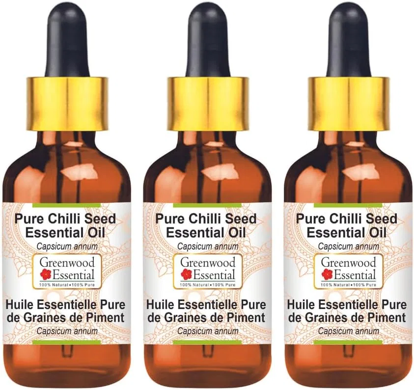 Масло эфирное Pure Chilli Seed, Greenwood Essential, 3x100 мл