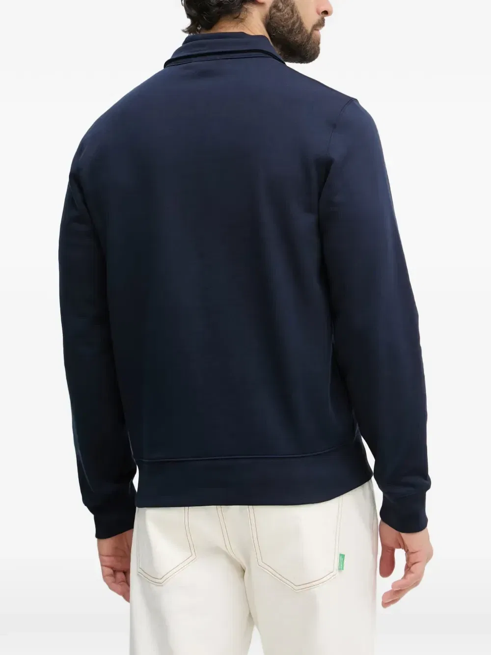 Толстовка на молнии-половине Lacoste, синий — фото 2