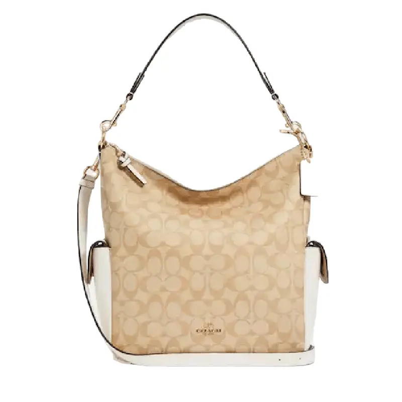 

Сумка Coach Pennie Shoulder Bag In Signature Canvas, золотой/бежевый