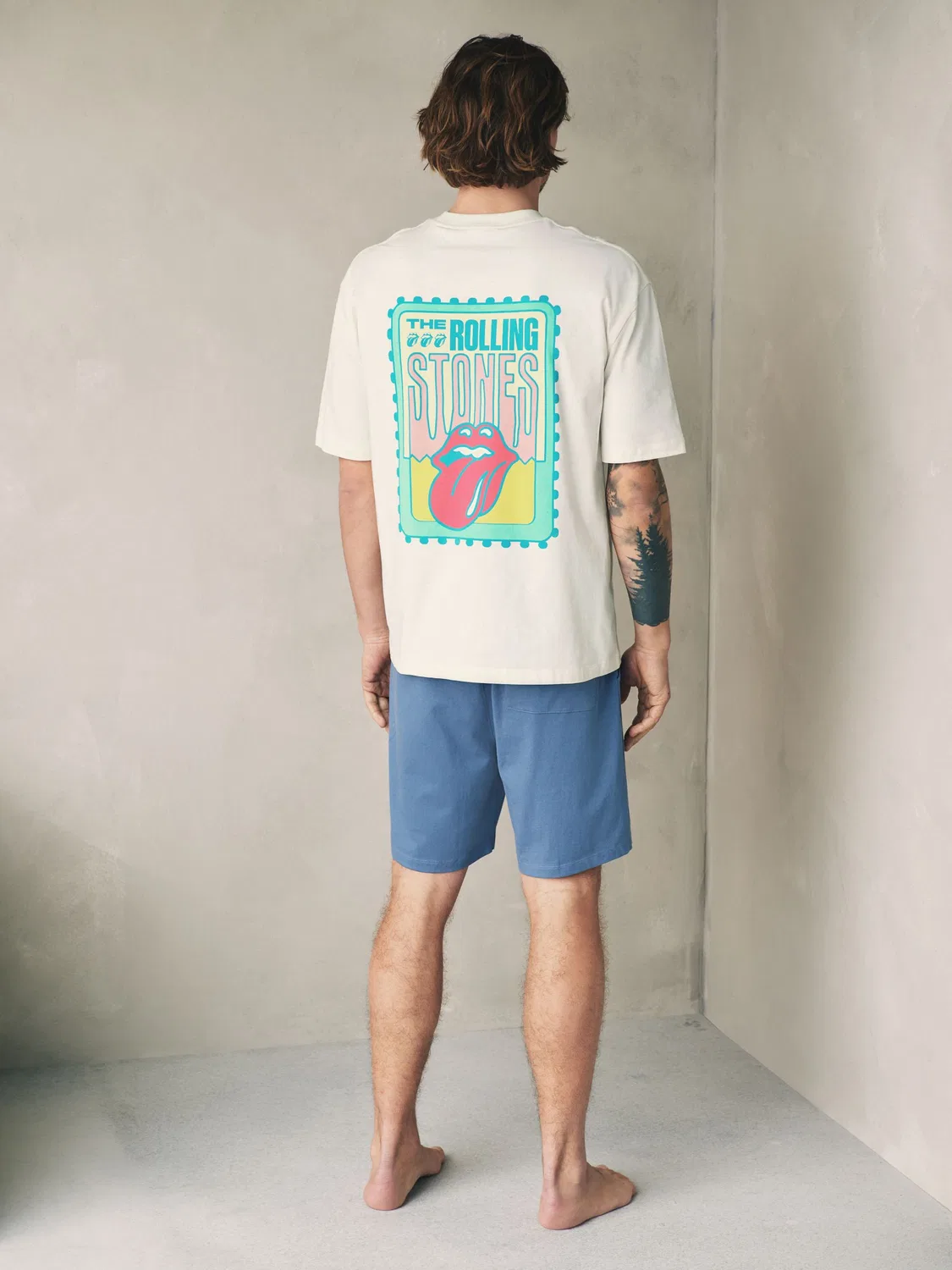 Пижама с принтом The Rolling Stones Next, белый