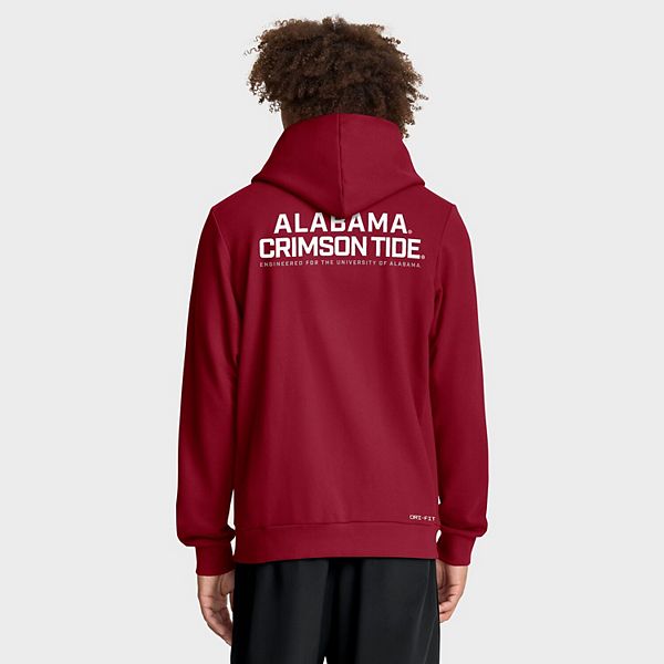 Мужская худи dri-fit full-zip crimson alabama crimson tide 2025 sideline standard issue Nike — фото 3