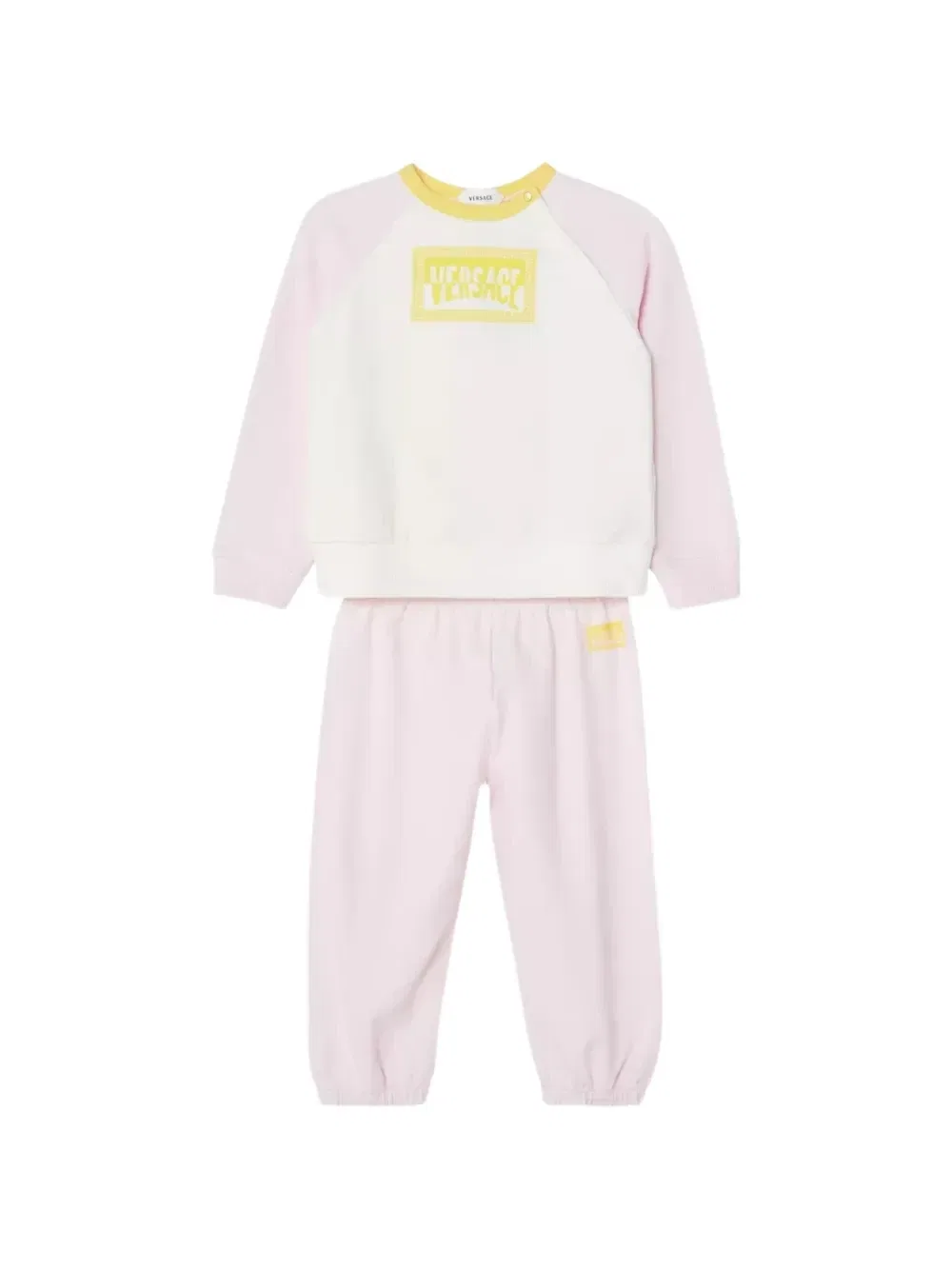 Комплект брюк с логотипом комплект из двух штук Versace Kids, розовый — фото 2