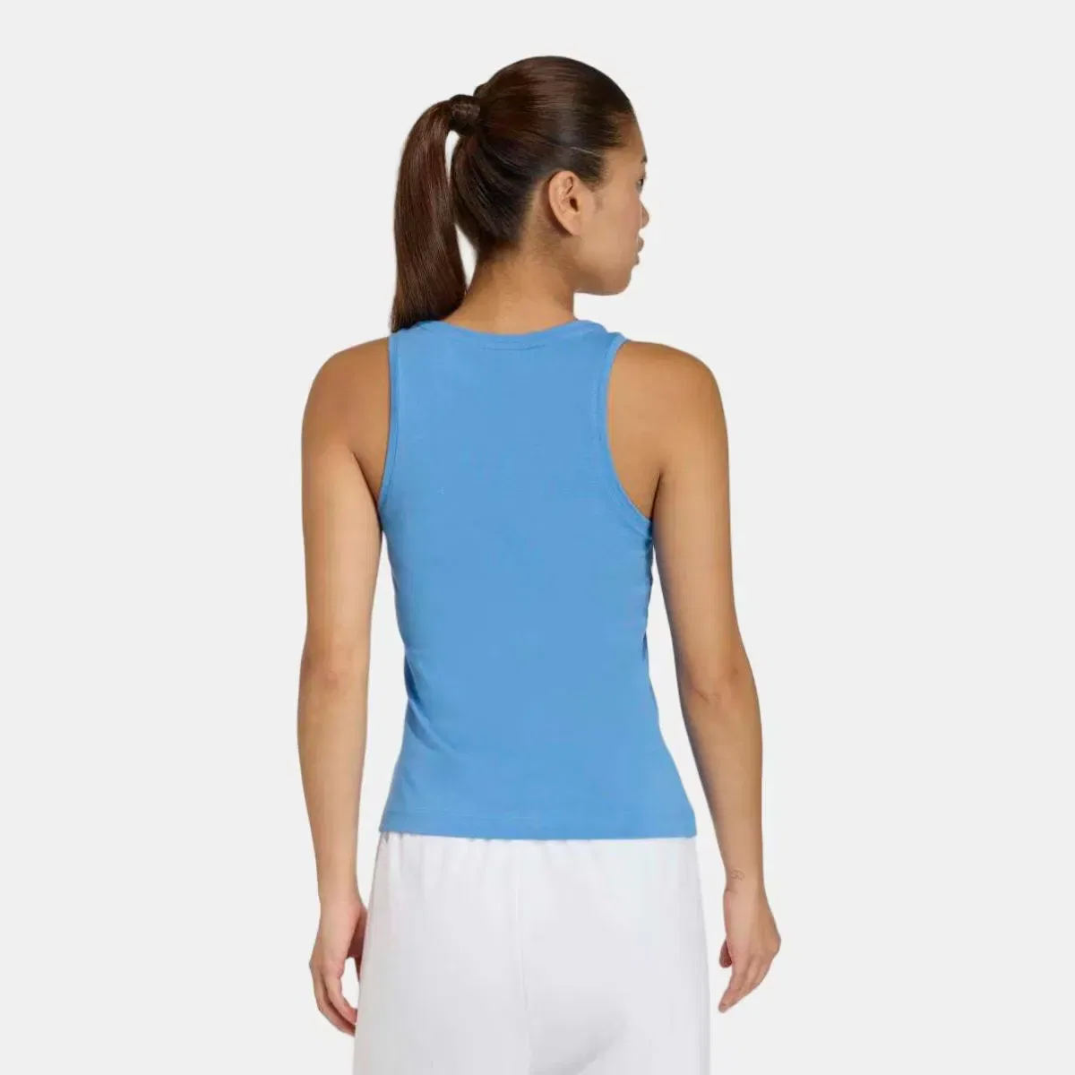 Женская майка с принтом Linear Slim Cotton adidas, Azul — фото 2