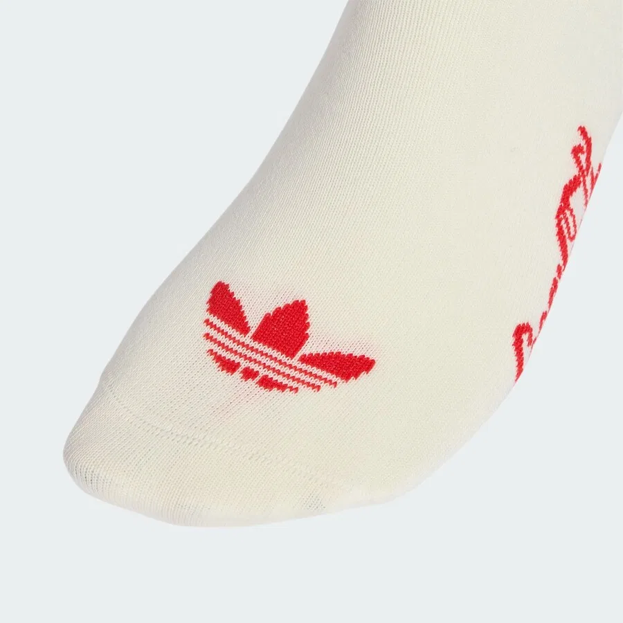 Носки ADIDAS ORIGINALS 'Adidas Originals x Coca Cola' белого и натурального белого цвета — фото 3
