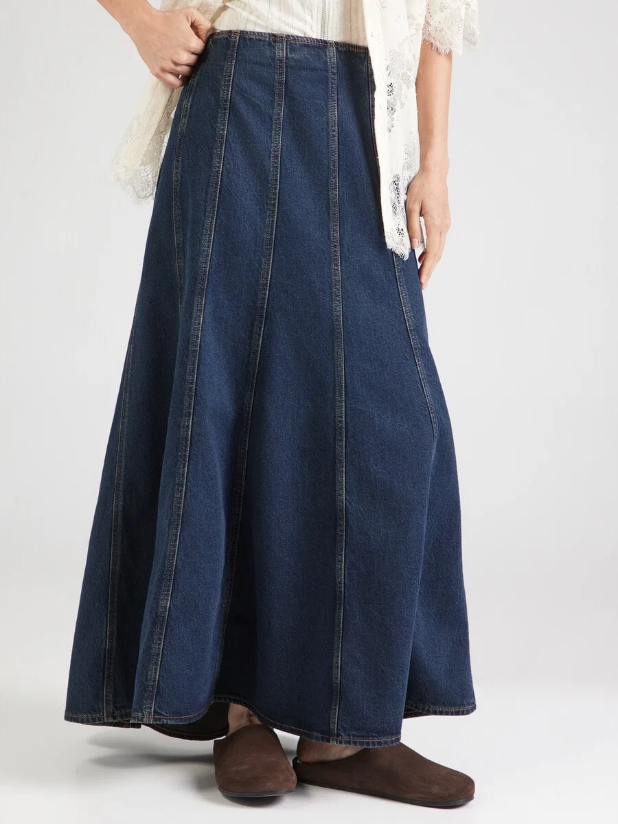 Юбка LEVI'S «SEAMED FLARE» темно-синего цвета — фото 3