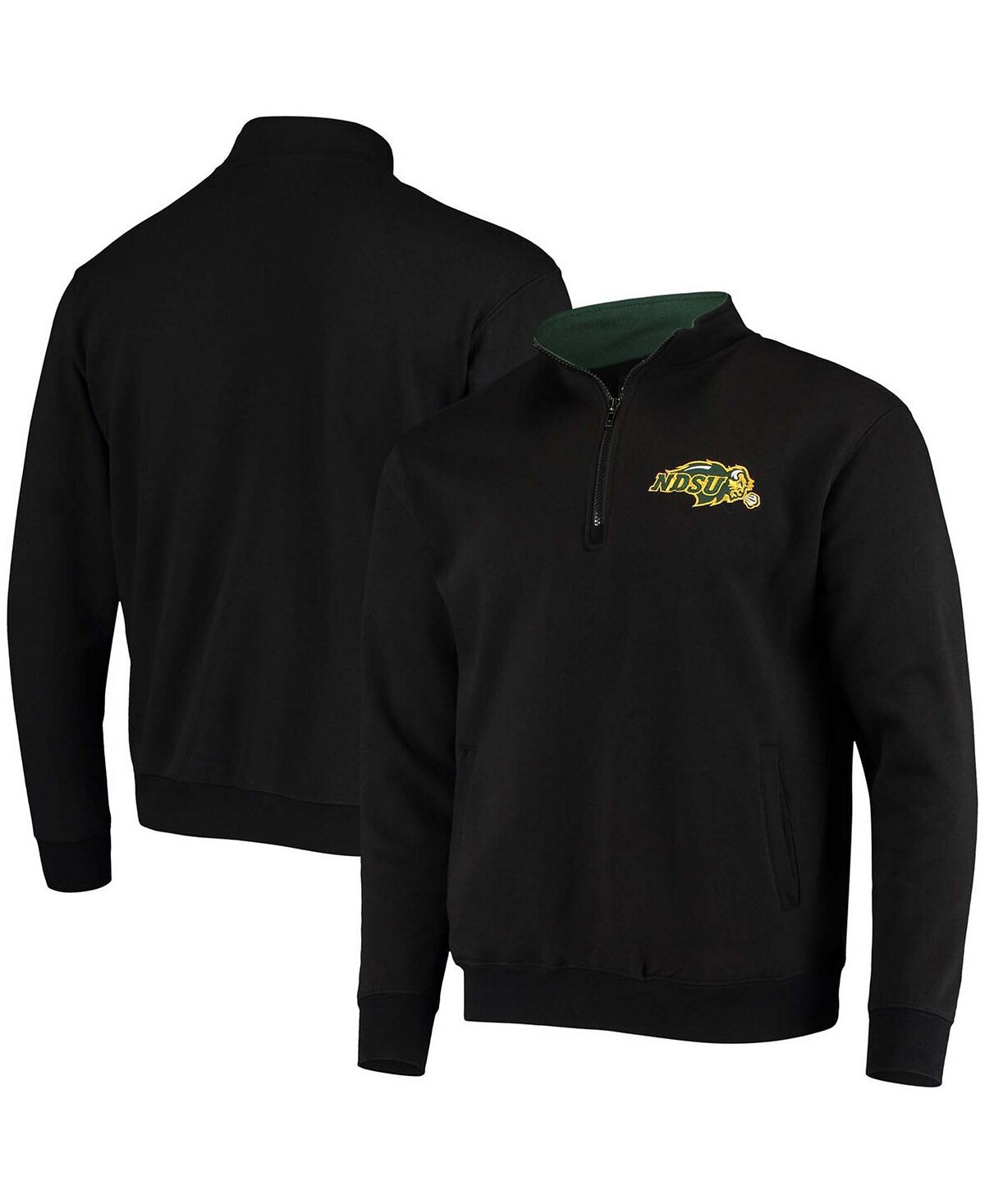 

Мужская черная куртка ndsu bison tortugas logo с молнией на четверть Colosseum, черный