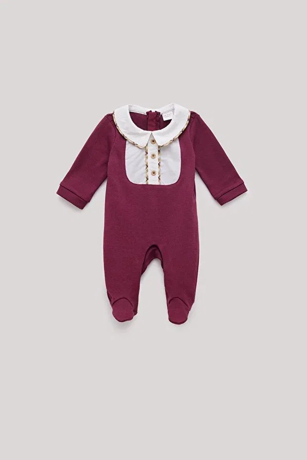 Детский комбинезон для мальчиков с длинным рукавом Layette, Burgundy