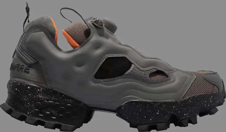 

Кроссовки smg x instapump fury og 'medium grey bold orange' Reebok, серый