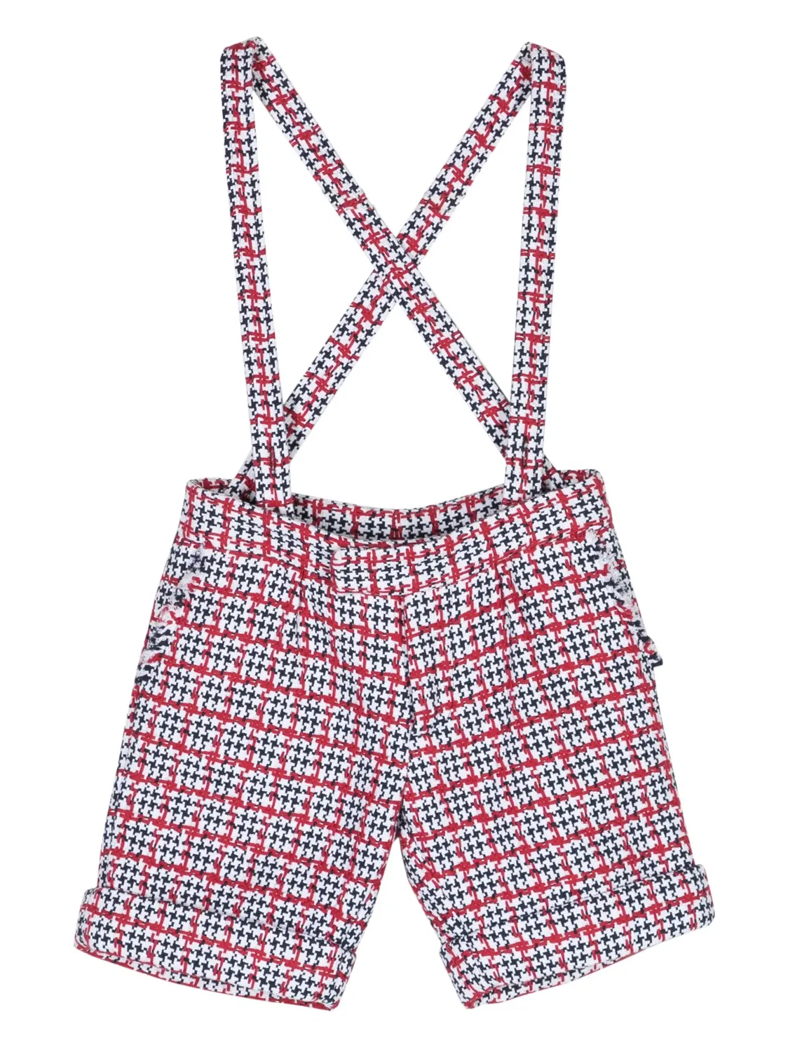 Шорты в Гусиную Шкуру Thom Browne, белый