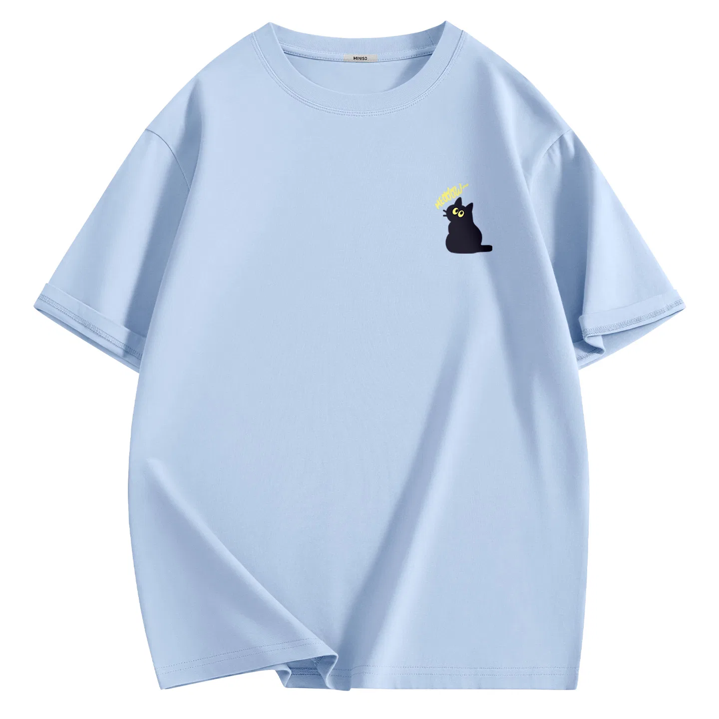 Футболка детская с принтом MA Lifestyle Flavor Chest Logo MINISO, Glacier Blue