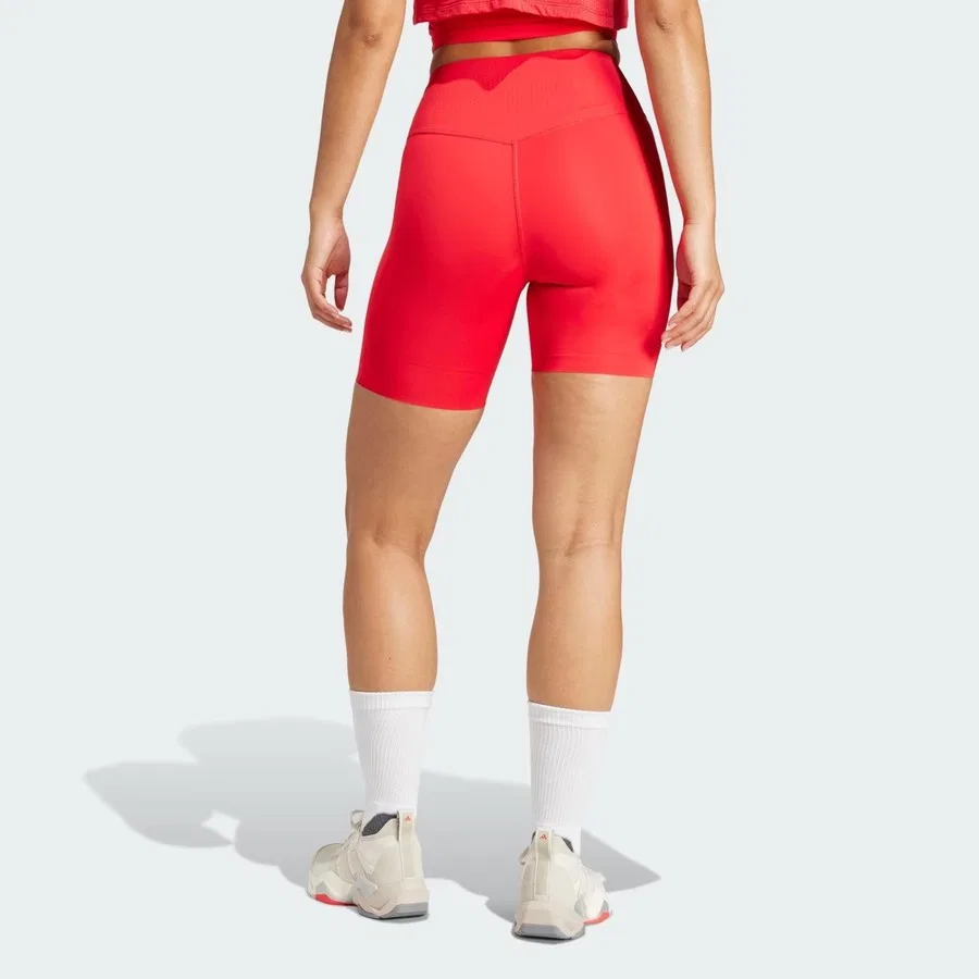 Тайтс женские с высокой посадкой Cool Intensity Biker adidas, Красный — фото 2