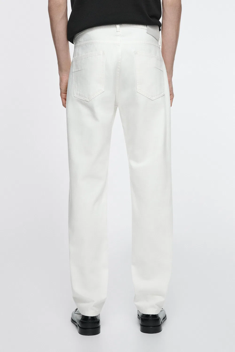 Джинсы Massimo Dutti, узкие, белый — фото 3