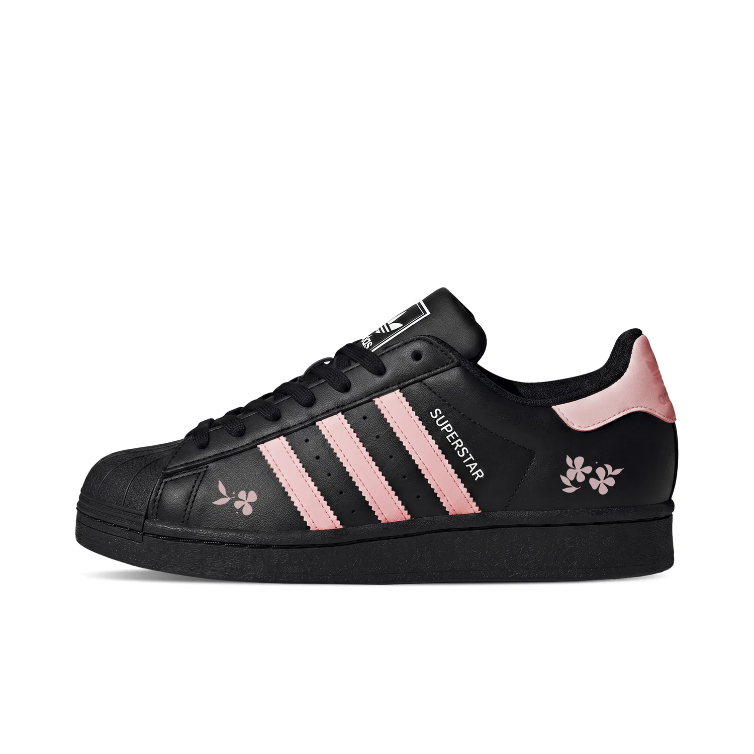 Кроссовки для скейтбординга Superstar 2, Adidas Originals, Black Pink — фото 3
