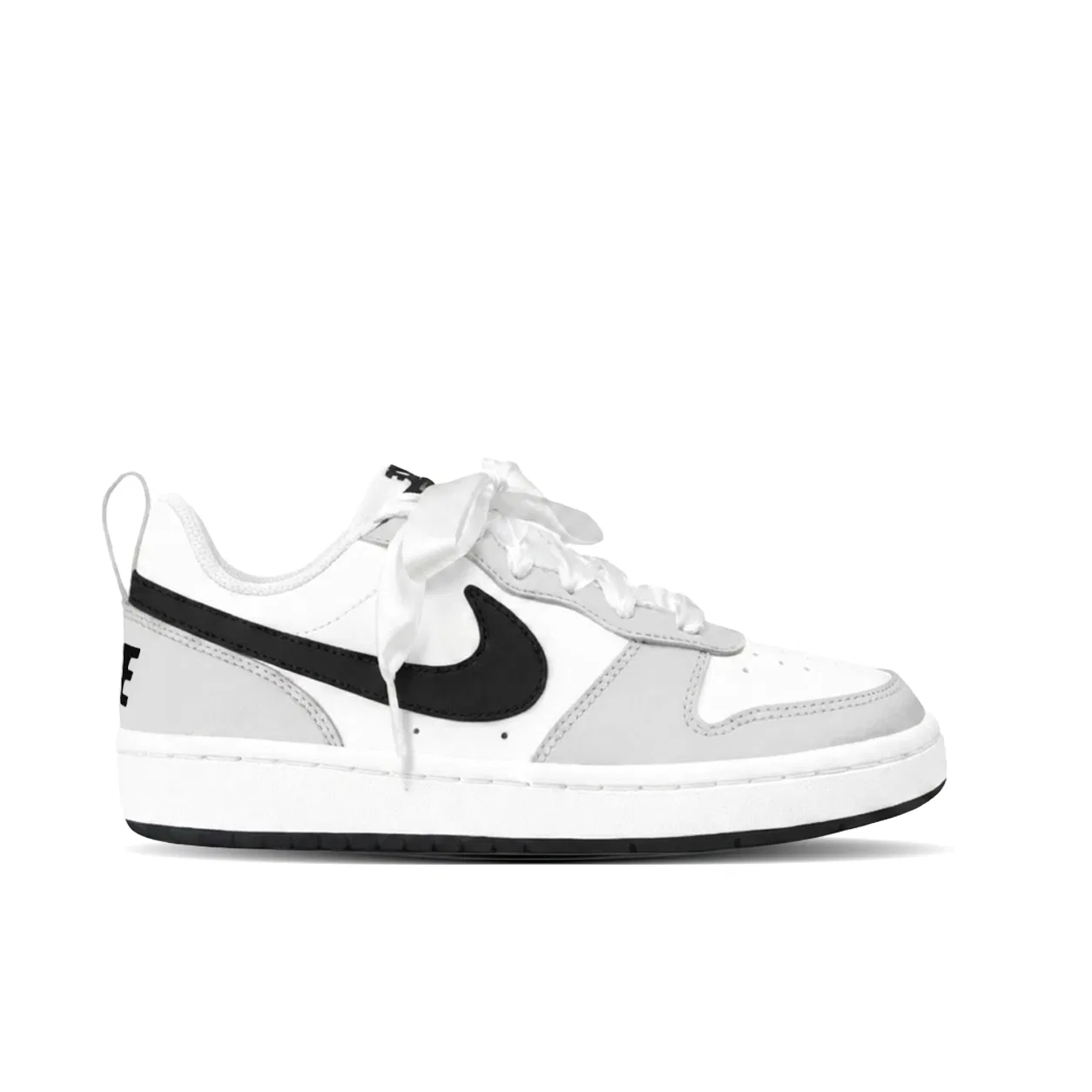 Детские кроссовки для скейтбординга с низким верхом White/Gray/Black, Nike — фото 4