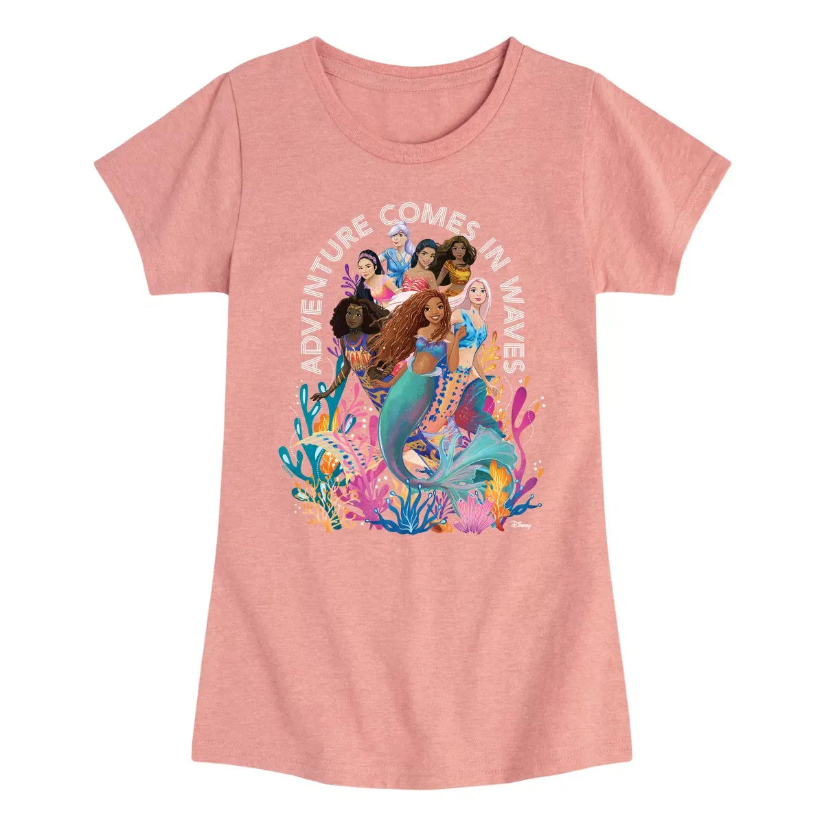 Детское футболка с принтом Adventure Comes In Waves Disney, Turquoise