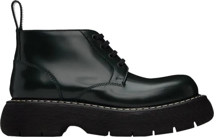 

Ботинки Bottega Veneta Swell Lace-Up Ankle Boot Inkwell, черный