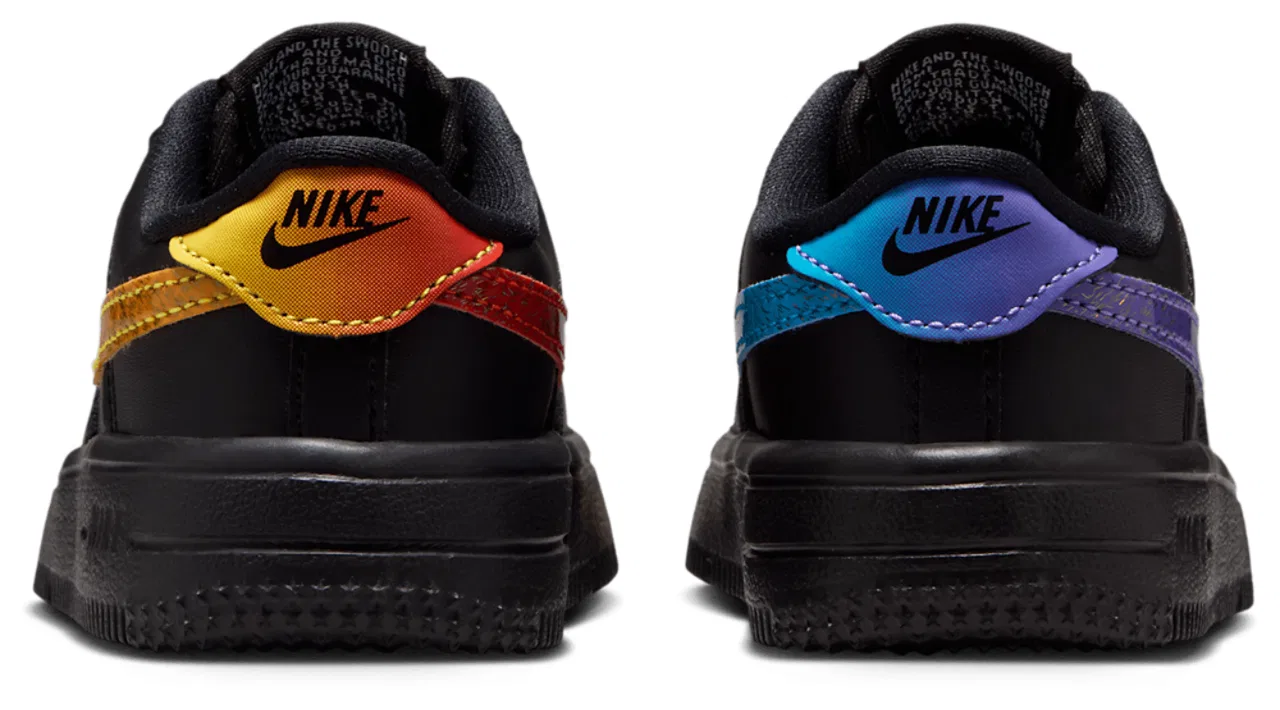 Детские кроссовки для мальчиков Nike Air Force 1 Low, Purple/Black — фото 3