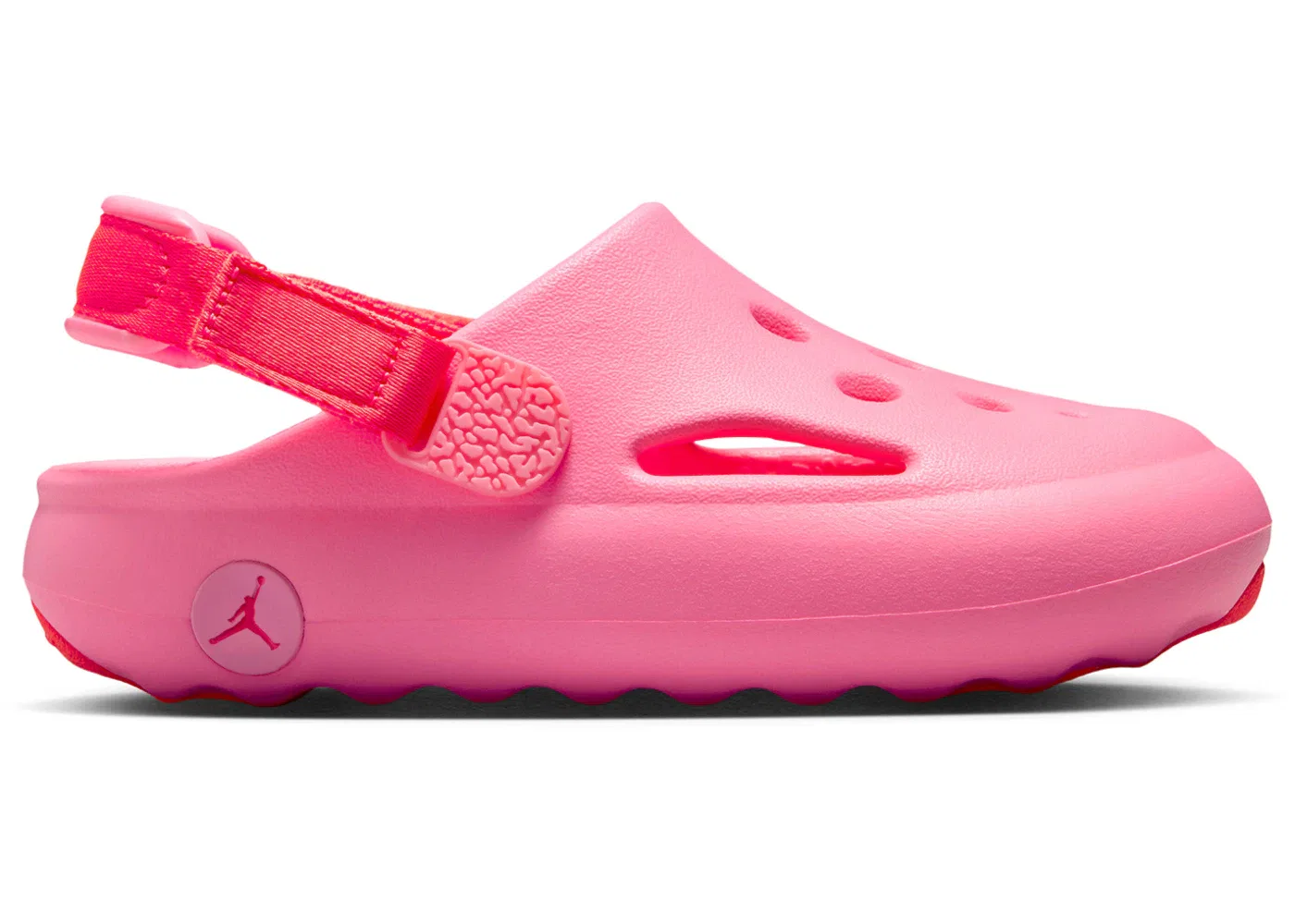 Детские шлепанцы с принтом Jordan Hydrip Jordan, Digital Pink Racer Pink