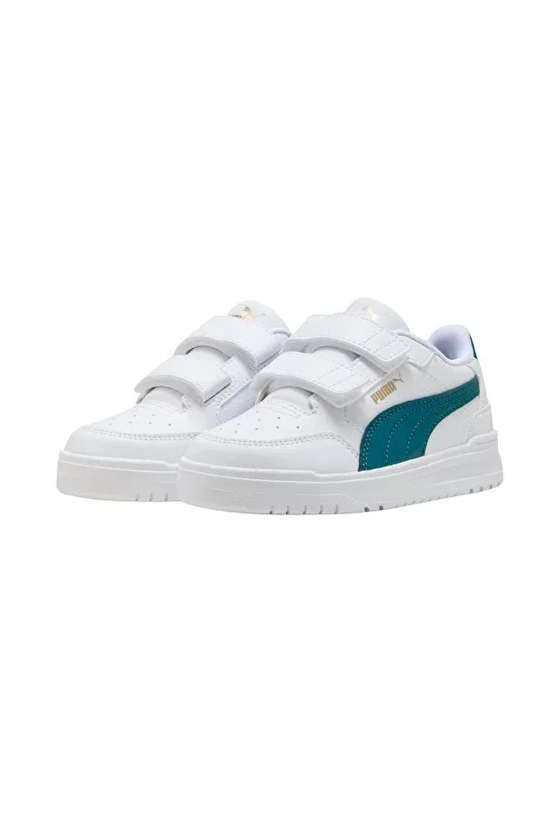 Детские спортивные кроссовки для девочек на шнуровке Puma, White — фото 2