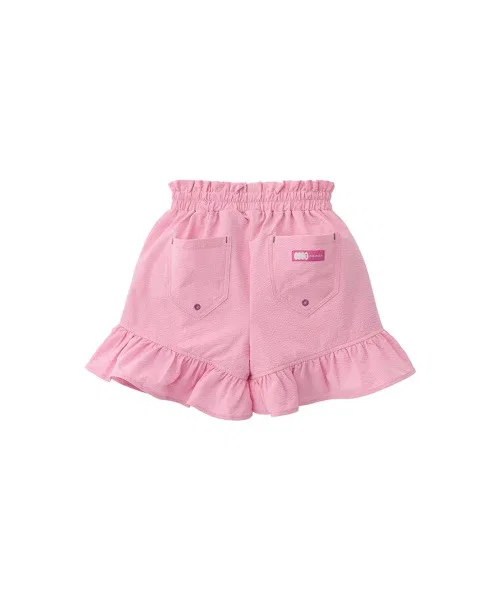 Детские шорты-кюлоты с водоотталкивающей пропиткой и рюшами, модель Frill Color, moimoln, Light Yellow — фото 2