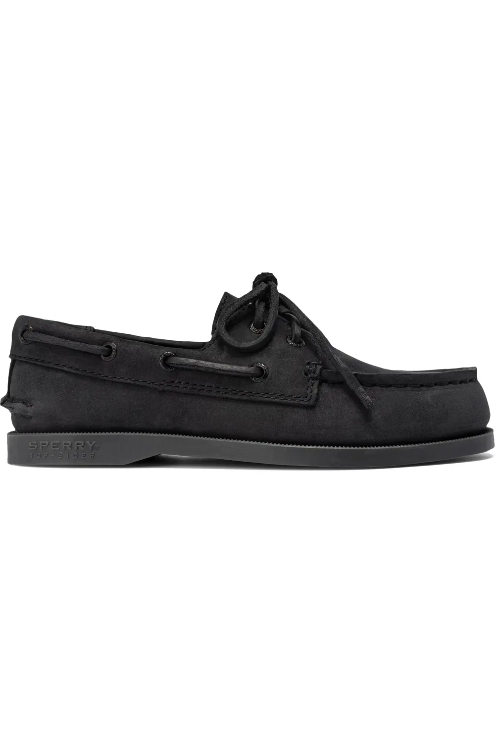 Детские туфли мокасины на плоской подошве Authentic Original Boat Shoe Sperry, черный — фото 2
