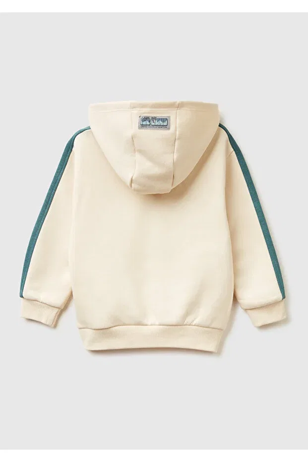 Детская толстовка с принтом United Colors Of Benetton, Nude Color — фото 2