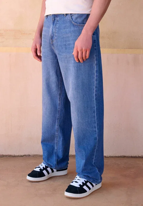 Джинсы свободного кроя Baggy fit Next, mid blue, синий