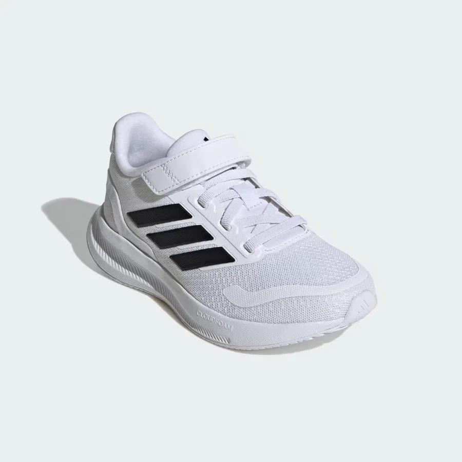 Детские спортивные кроссовки с липучкой Runfalcon 5 adidas, Белый — фото 4