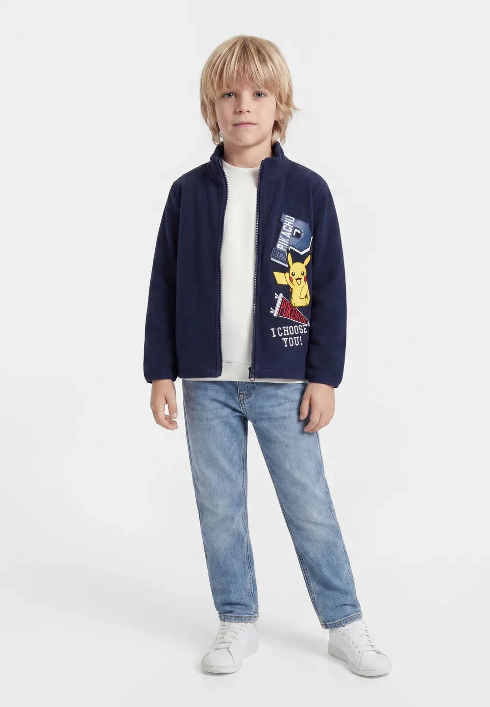 Nmmjoakim покемон - толстовка на молнии Name It, Navy Blazer