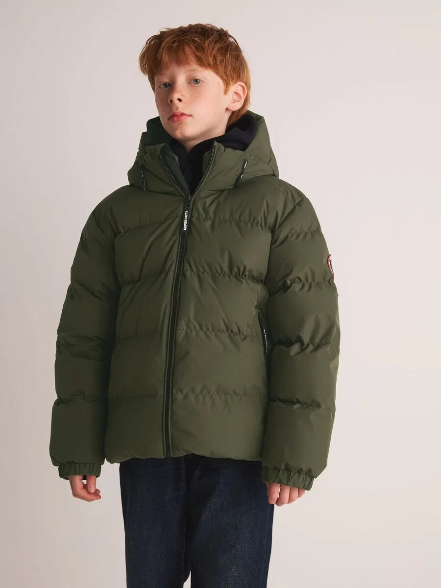 Зимняя куртка Superdry & Co темно-зеленого цвета — фото 2