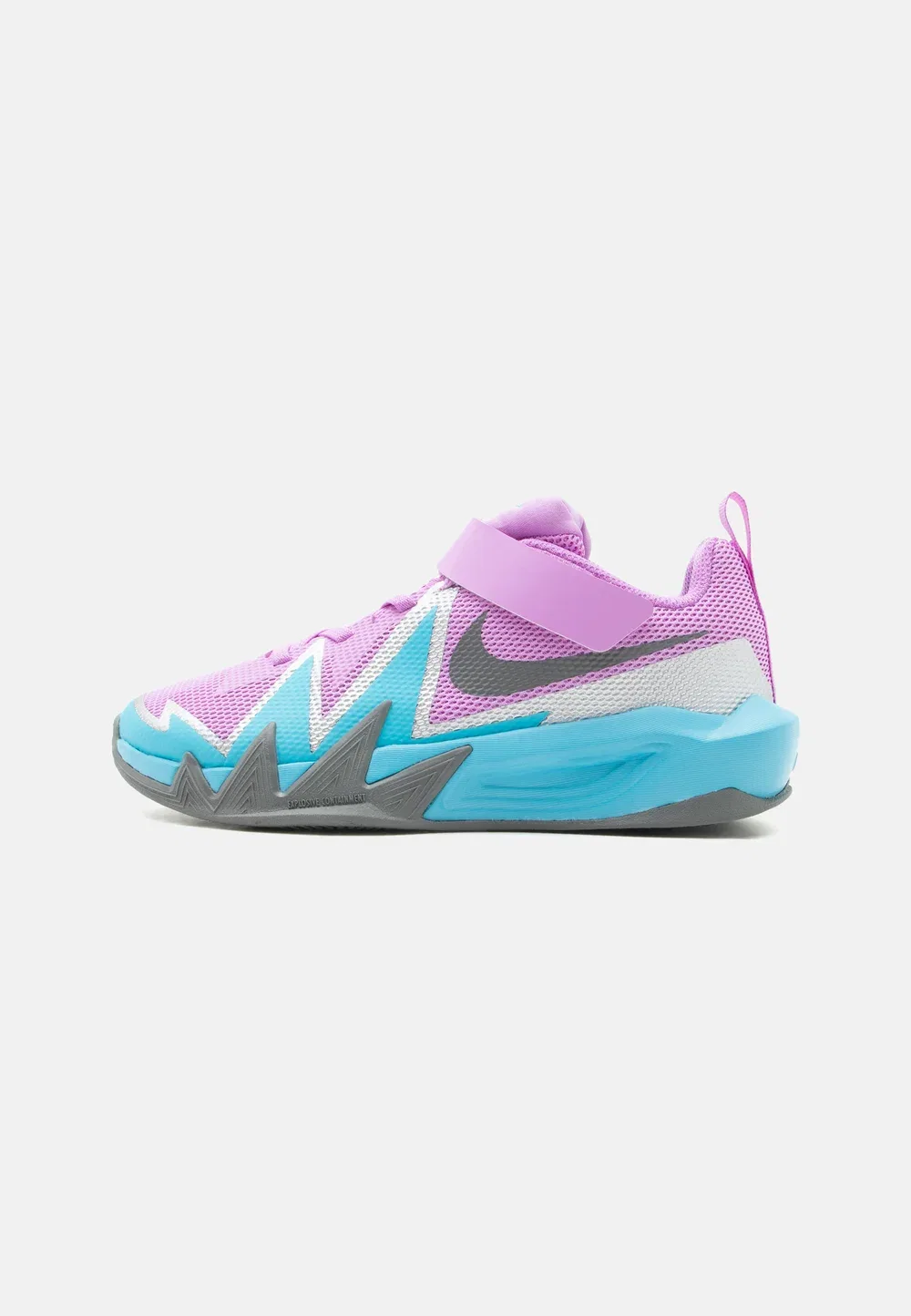 Баскетбольные кроссовки St Dynamite унисекс Nike Performance, Fuchsia Glow/Smoke Grey/Baltic Blue/Metallic Silver-Coloured