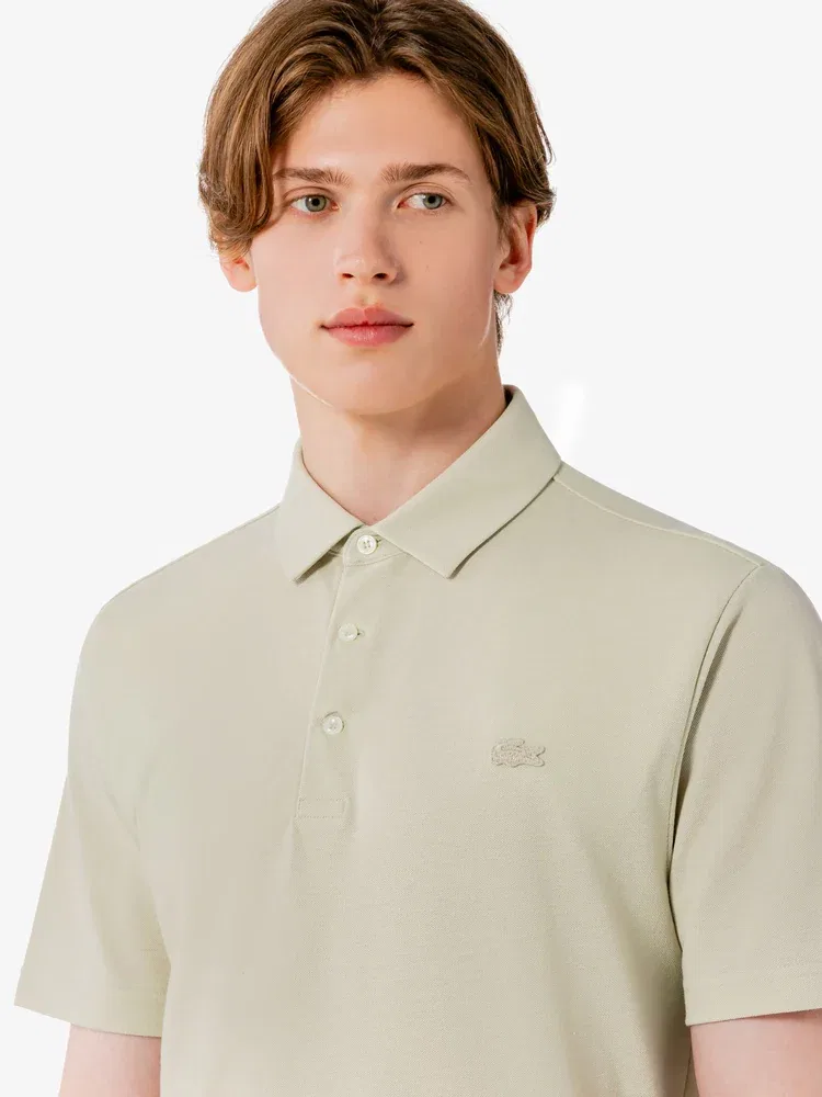 Футболка поло с коротким рукавом, 3-пуговичная LACOSTE, Beige — фото 2