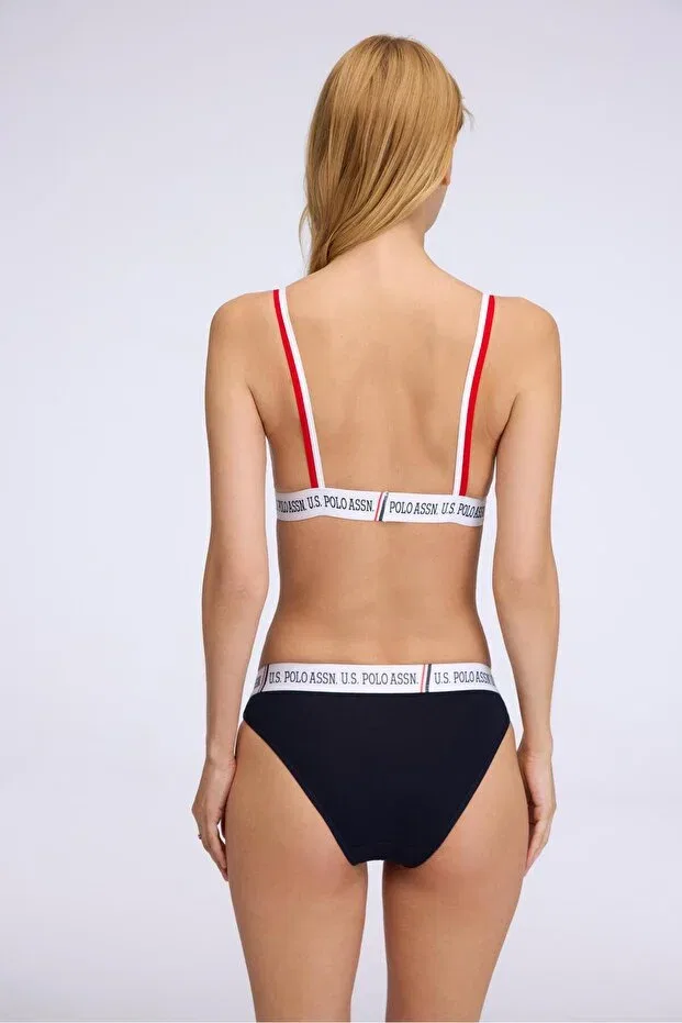 Женское бюстье с длинным рукавом U.S. Polo Assn., Navy Blue — фото 3