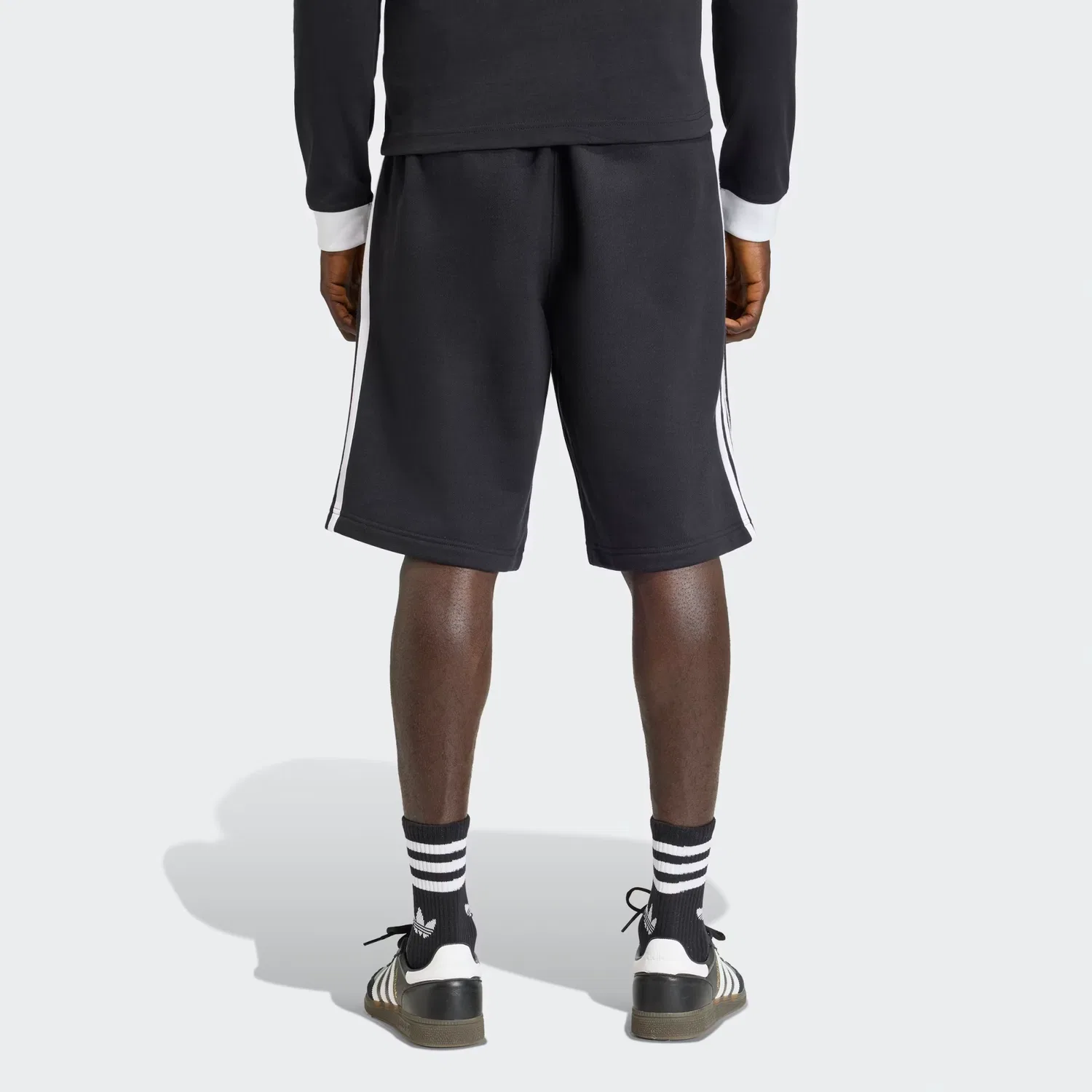 Мужские шорты с кулиской 3-Stripes Adidas Originals, черный — фото 3
