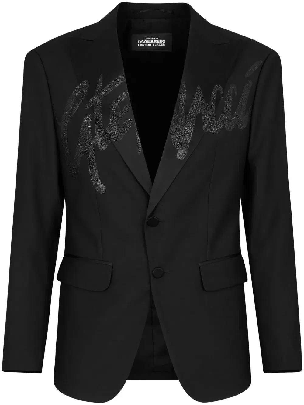 Лондонский однобортный блейзер Dsquared2, черный