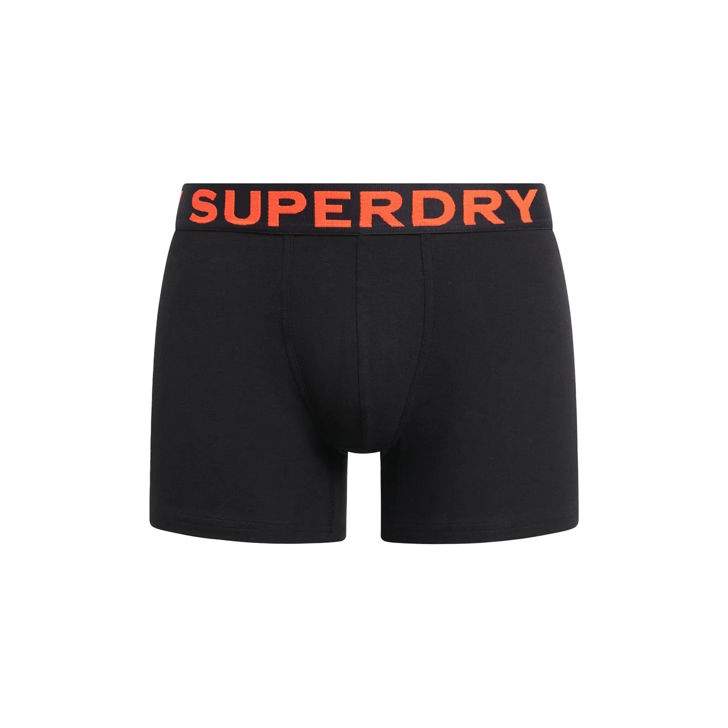 Мужские боксеры из хлопка с эластаном Superdry, Black/Orange — фото 2