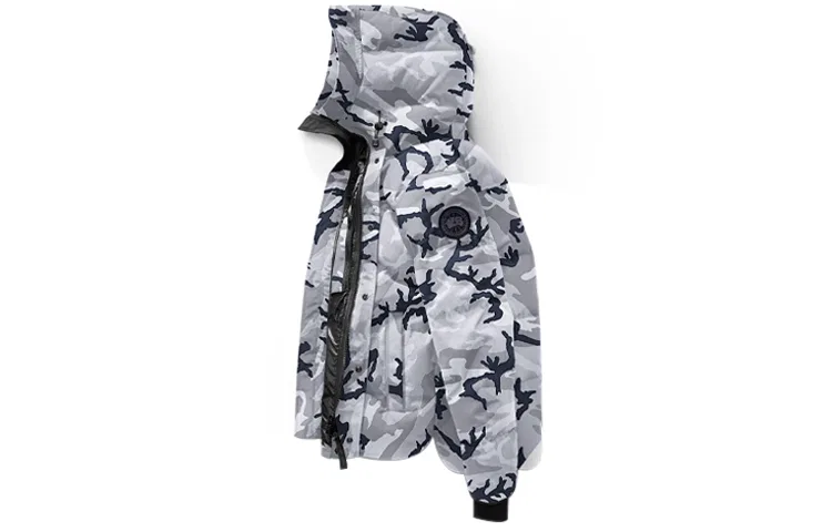 Мужской пуховик с капюшоном MacMillan Collection Canada Goose, Gray Camouflage