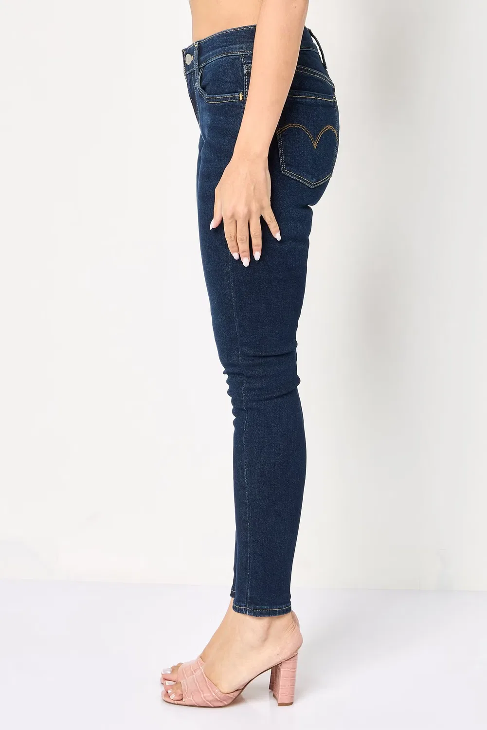 Levi'S Джинсы супер скинни с эффектом потертости, синий — фото 3