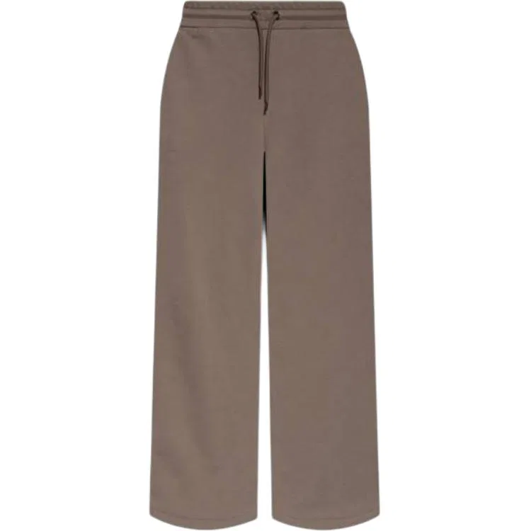 Женские спортивные штаны с вышивкой Emporio Armani Logo Embroidered Drawstring Sweatpants, Brown