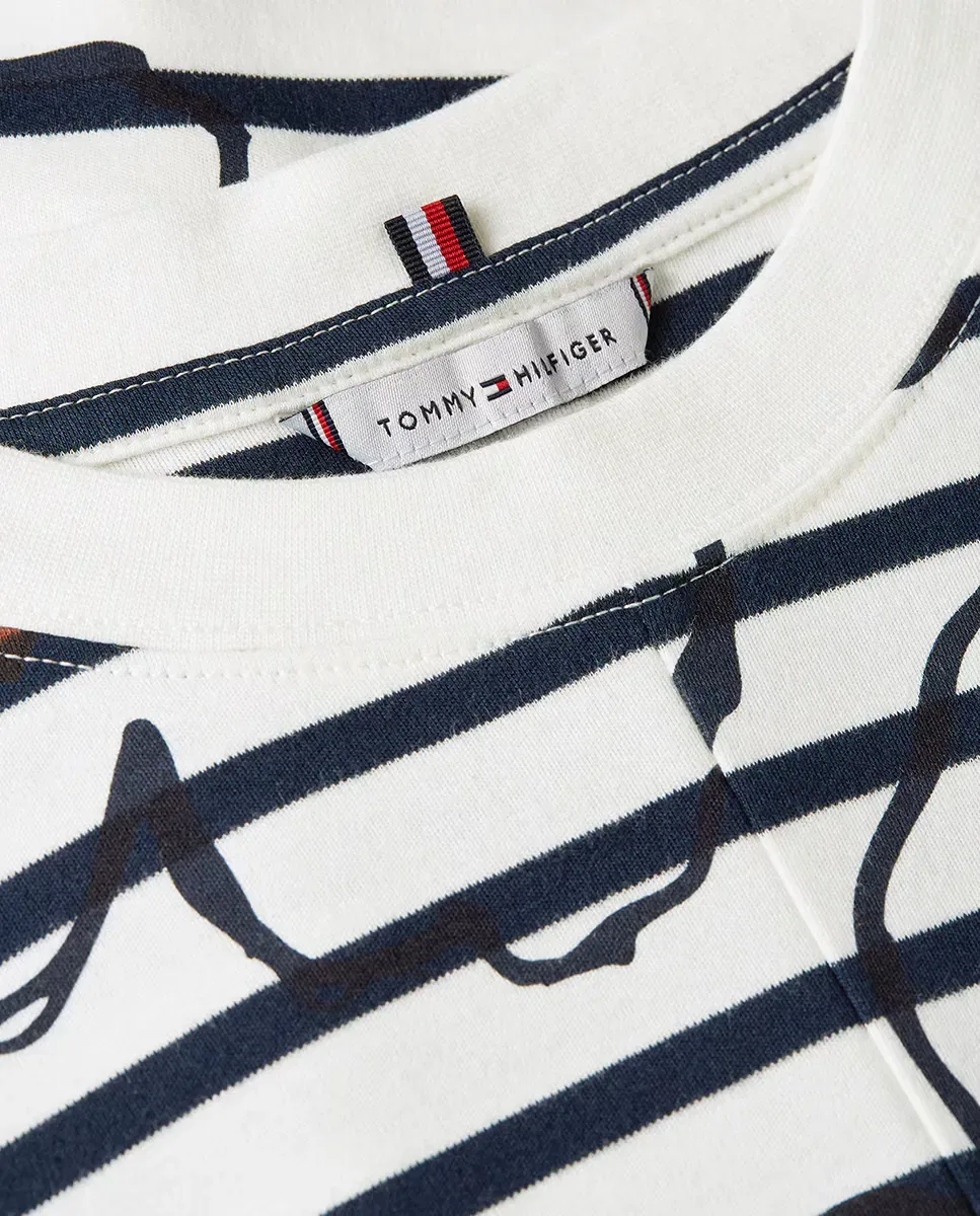 Женское платье-трапеция с принтом Tommy Hilfiger, Azul Marino — фото 3
