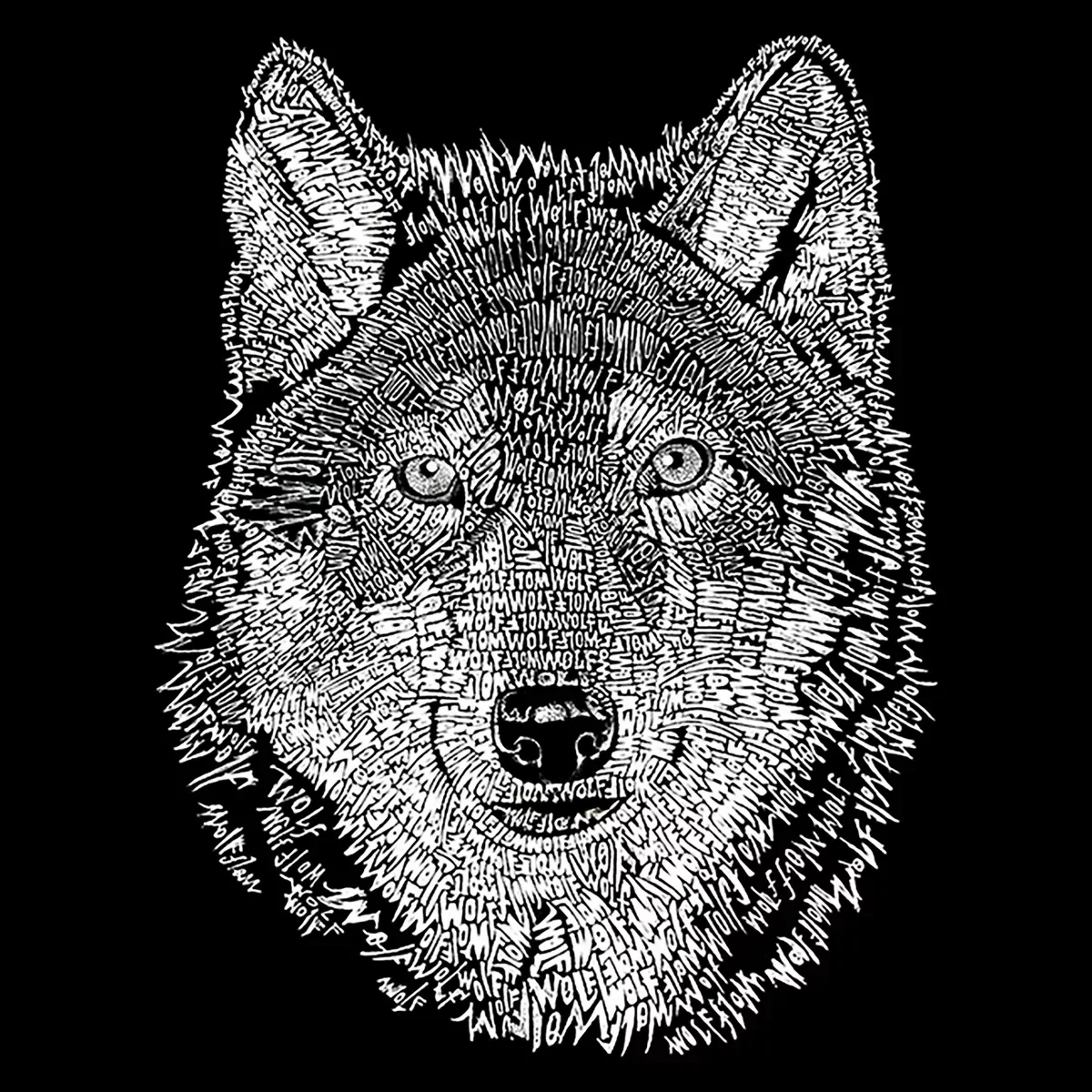 Детское худи для девочек с принтом Wolf LA Pop Art, Черный — фото 2
