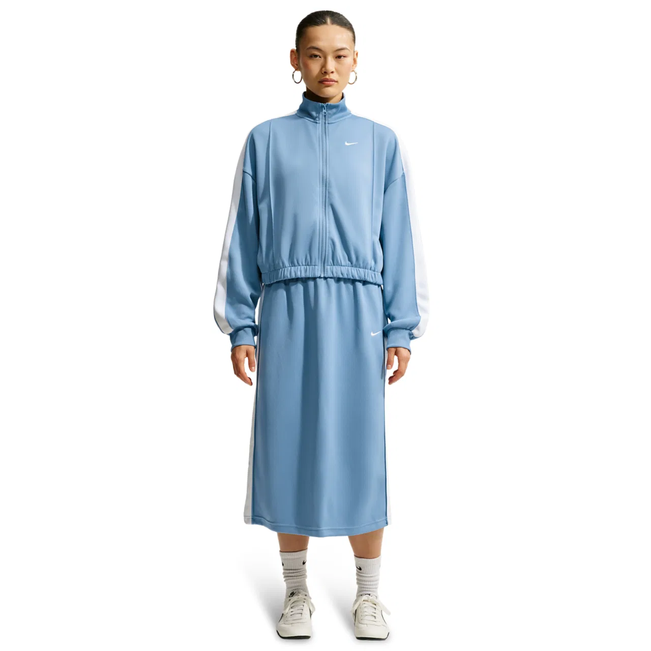Женская куртка с принтом Nike NSW Track Jacket Nike, Work Blue/White/Sail — фото 4