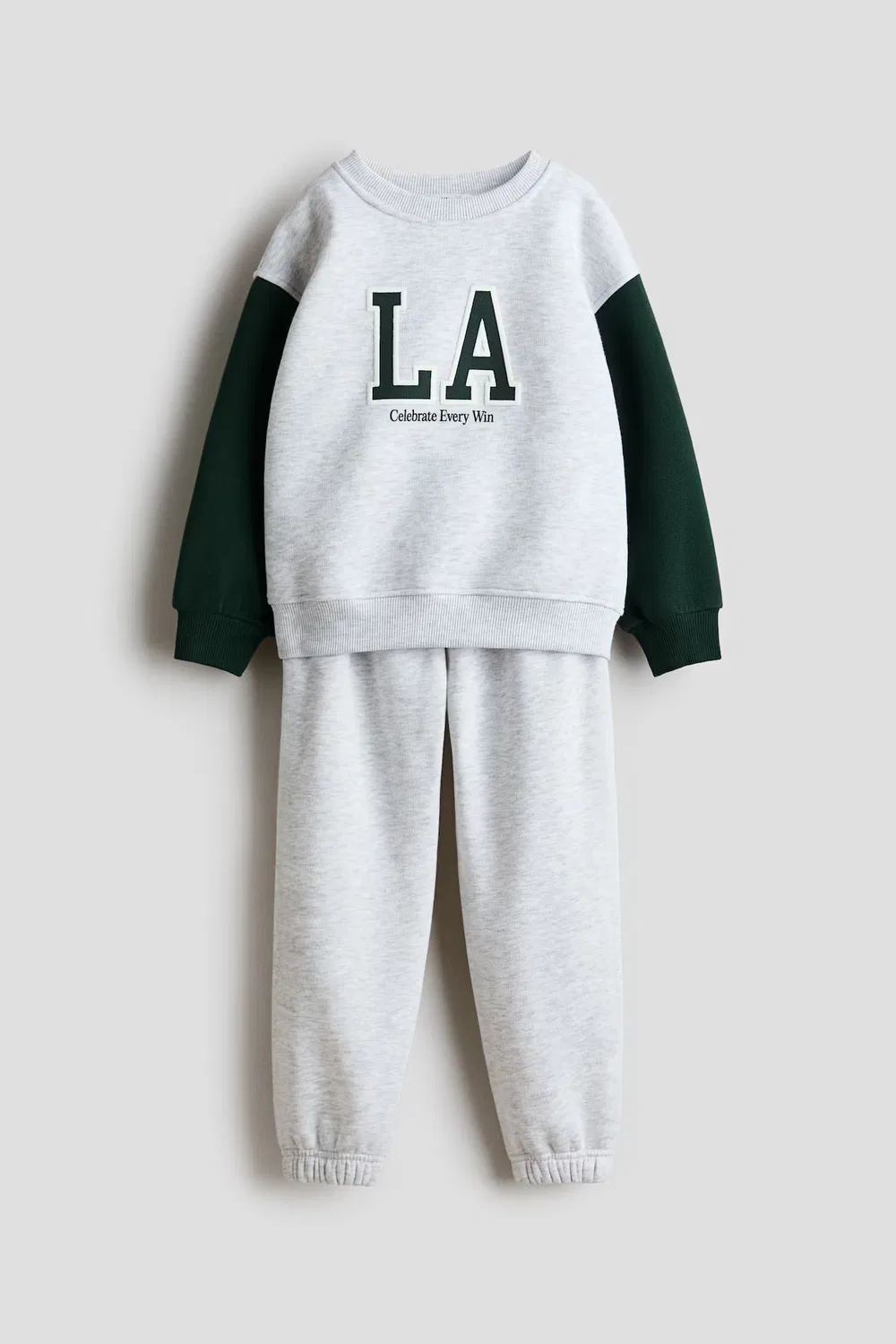Комплект из двух толстовок с рисунком H&M, Hellgraumeliert/La
