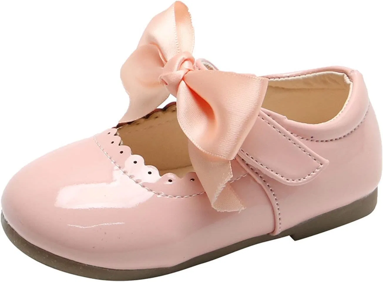 Детские туфли для девочек с бантом Patent Leather Mary Janes, Pink