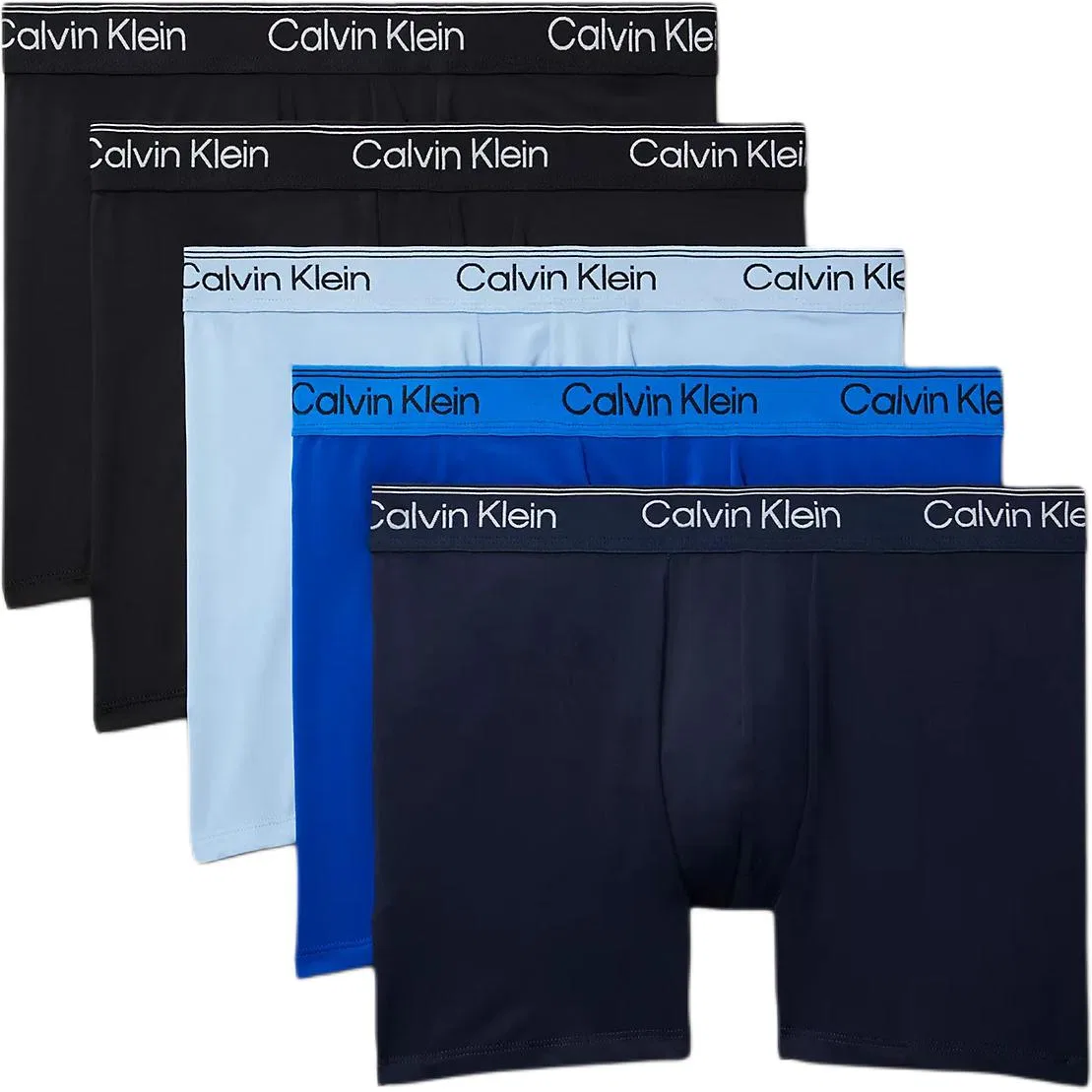 Мужские боксеры Calvin Klein, Черный/Черный/Светло-Голубой/Синий/Темно-Синий