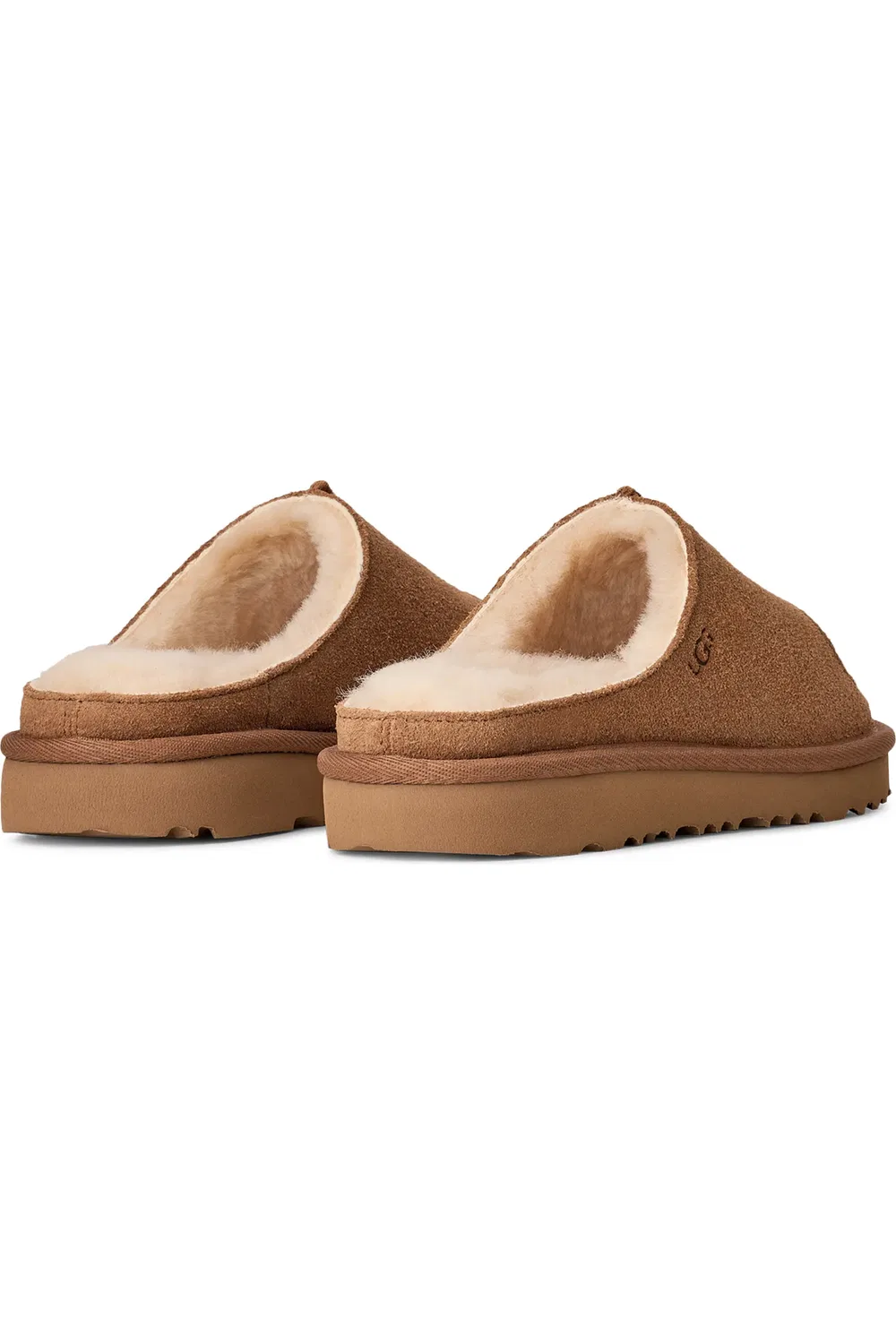 Детские сандалии тапочки с подкладкой из овчины Greenport UGG, Chestnut — фото 2