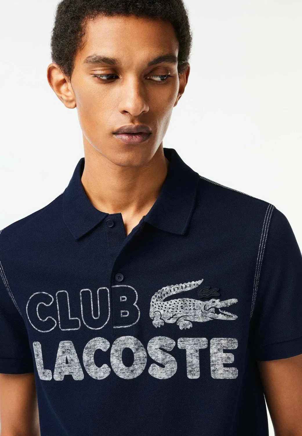 Mc homme - рубашка поло Lacoste, Bleu Marine — фото 4
