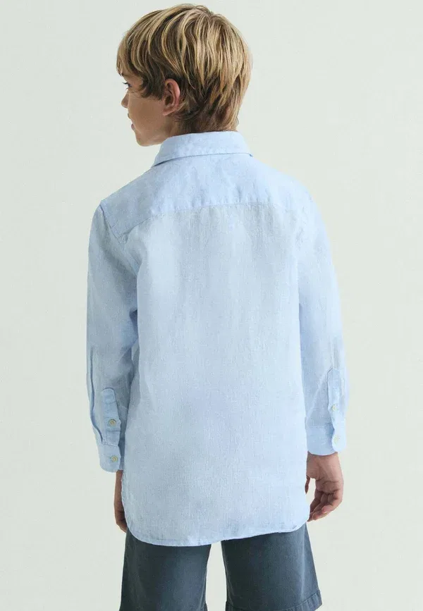 Рубашка из льна Shirt Scalpers, Skyblue, небесно-голубой — фото 3