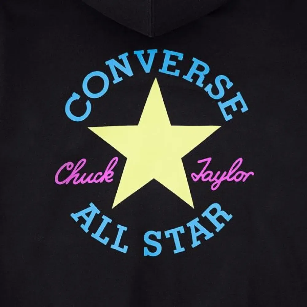 Детское худи для мальчиков с капюшоном Cnvb Ultimate Essential Dctp Converse kids, Black — фото 3